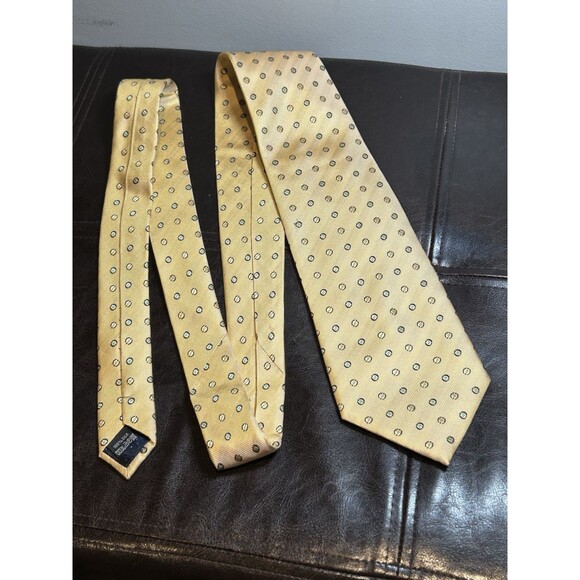 AF Andvfeta Other - AF Andvfeta Men’s Executive 100% Silk Tie Classic Yellow